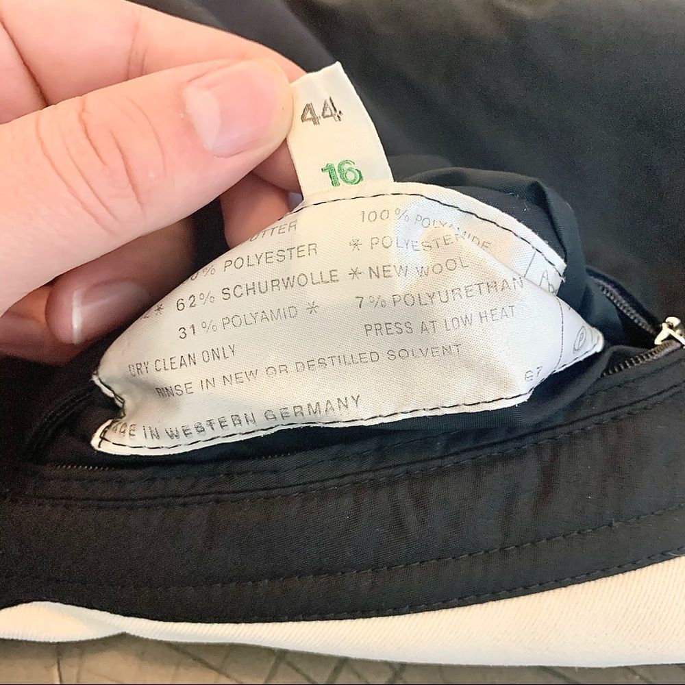 BOGNER Vtg 70s Womens Ski Jacket Winter Coat Size 44 Wool Black Made in Germany - Picture 7 of 8